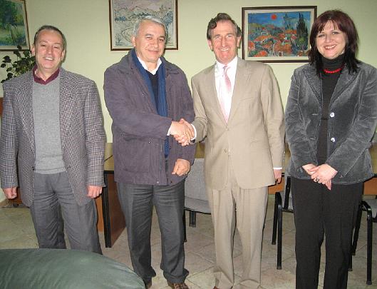46 Tirana Agriculture College.jpg - April 2009Tirana Agricultural University responded enthusiastically to the presentation on Maharishi University of Management's programmes of Sustainable Living and Maharishi Vedic Organic Agriculture. Administrators signed the Memorandum of Agreement with M.U.M. and expressed interest in the possibilities of marketing their organic crops through Maharishi Vedic Organic Agriculture.